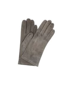 1019 Classic Suede Gloves CashmereLined Dark Grey