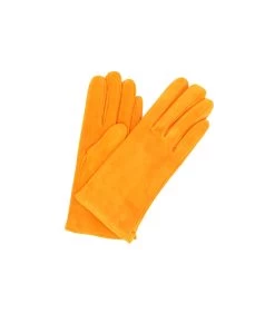 1019 Classic Suede Gloves CashmereLined Orange