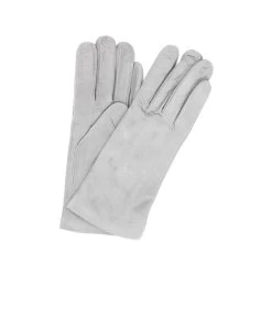 1019 Classic Suede Gloves CashmereLined Pearl Grey