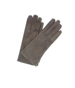 1019 Classic Suede Gloves CashmereLined Dark Brown