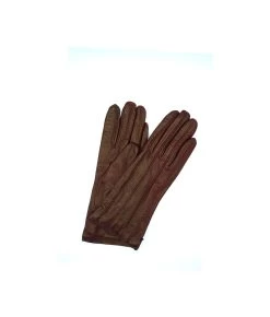 1128 Kid Leather Cashmere Lined Wrist Length Bordeaux