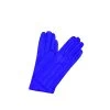 1128 Kid Leather Cashmere Lined Wrist Length Blue Royal