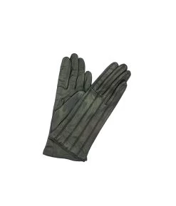 1128 Kid Leather Cashmere Lined Wrist Length Black