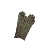 1151 Kid Leather Cashmere Lined Quilted On Top D.Brown -Sermoneta Gloves Sales 1151 kid leather cashmere lined wrist length quilted on top 1151 12