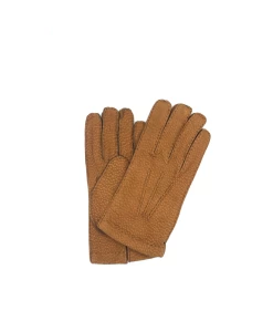 1301 Carpincho Leather Cashemere Lined Tabacco