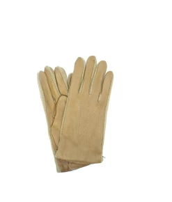 1313 Deer Skin Cashmere Lined Wrist Lenght Camel