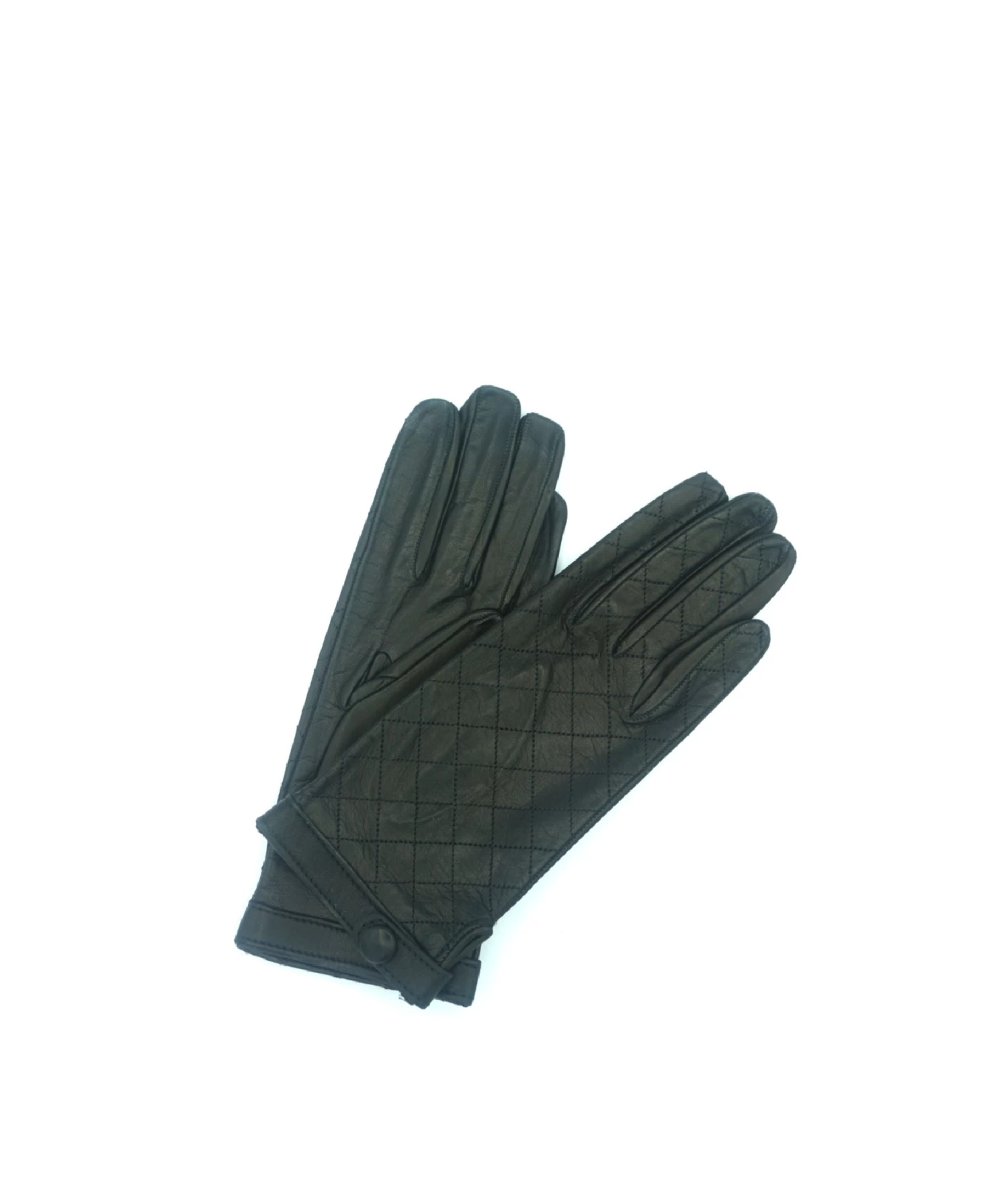 1360 Kid Leather Silk Lined Wrist Length Black 3 1360 Kid Leather Silk Lined Wrist Length Black