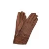 1629 Kid Leather Cashmere Lined Three Bow On Wrist Cognac -Sermoneta Gloves Sales 1629 kid leather cashmere lined medium length bow on top sermoneta gloves 1629 18