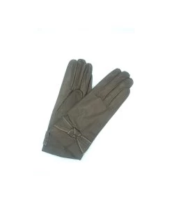 1664 Kid Leather Cashmere Lined Wrist Length Mud