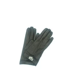 1673 Kid Leather Cashmere Lined Wrist Length Black