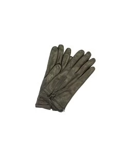 1674 Kid Leather Cashmere Lined Wrist Length D.Brown