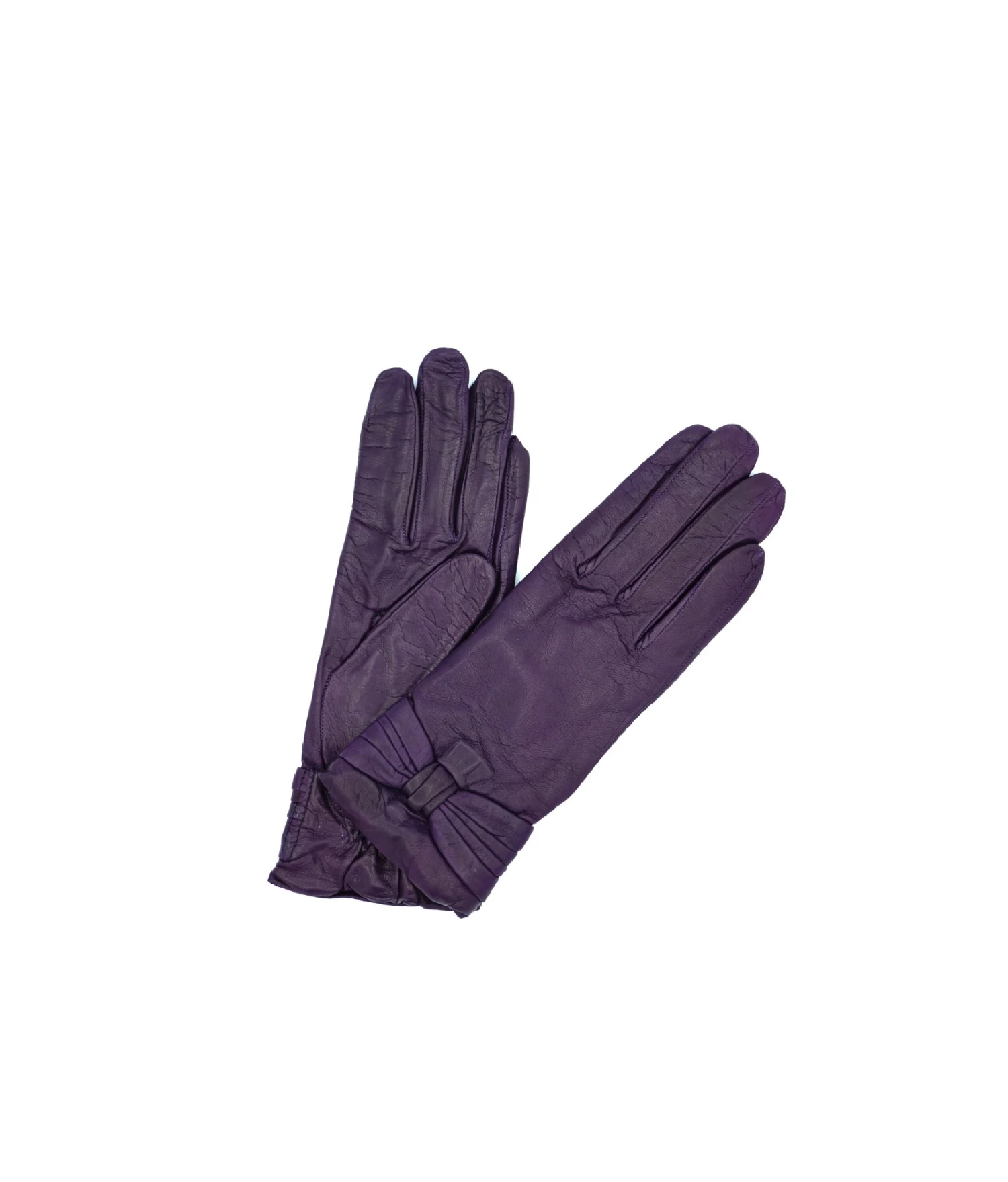 1749 Kid Leather Cashmere LinedWrist Length Violet 3 1749 Kid Leather Cashmere LinedWrist Length Violet