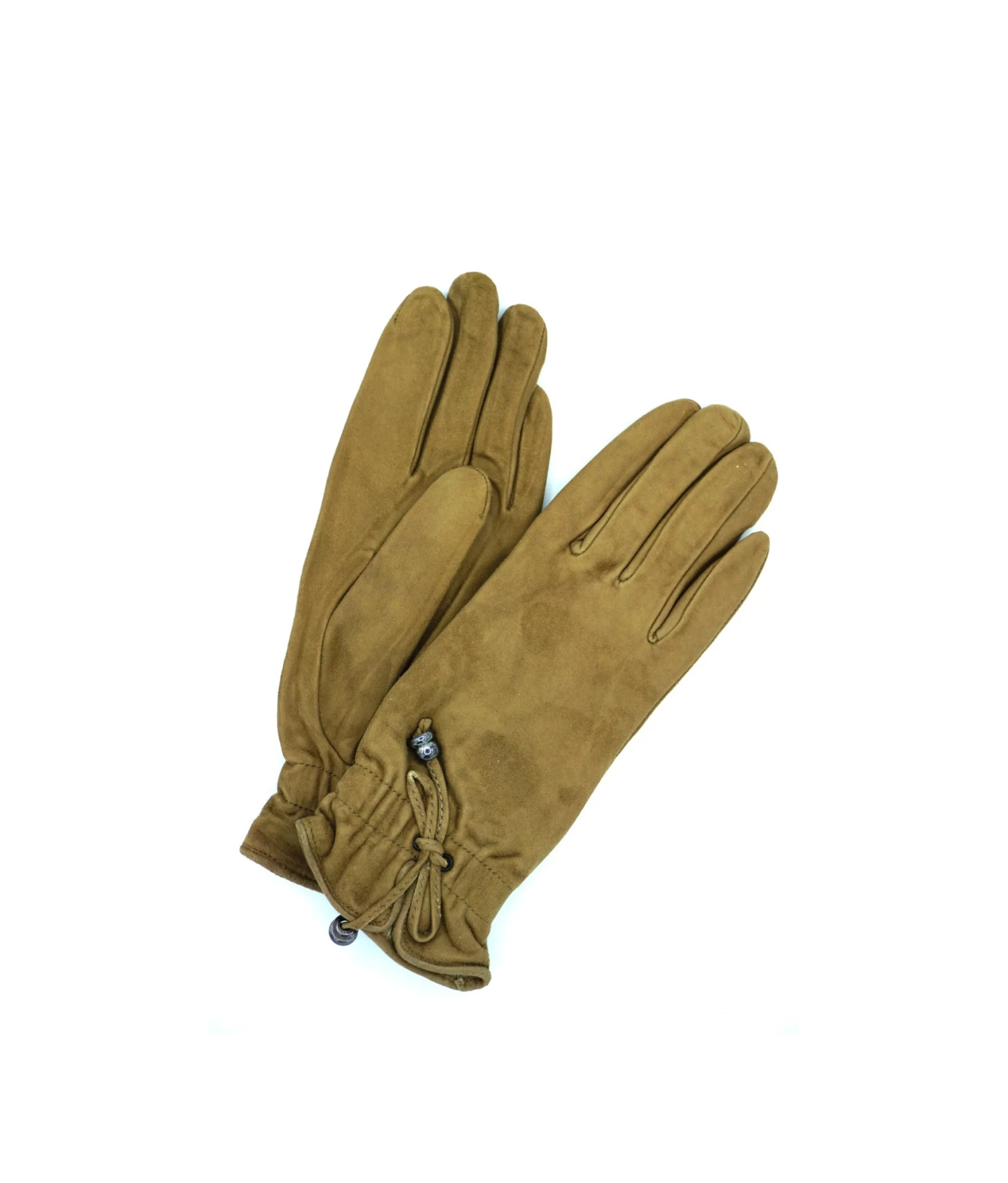 1750 Suede Leather Cashmere Lined Wrist Length Taupe 3 1750 Suede Leather Cashmere Lined Wrist Length Taupe