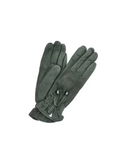 1750 Suede Leather Cashmere Lined Wrist Length D Gray