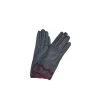 1756 Leather Gloves Cashmere Lined Navy-Bordeaux