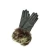 1877 Kid Leather Cashmere Lined Fox On Wrist Dark Brown -Sermoneta Gloves Sales 1877 kid leather cashmere lined fox on wrist sermoneta gloves 1877 8