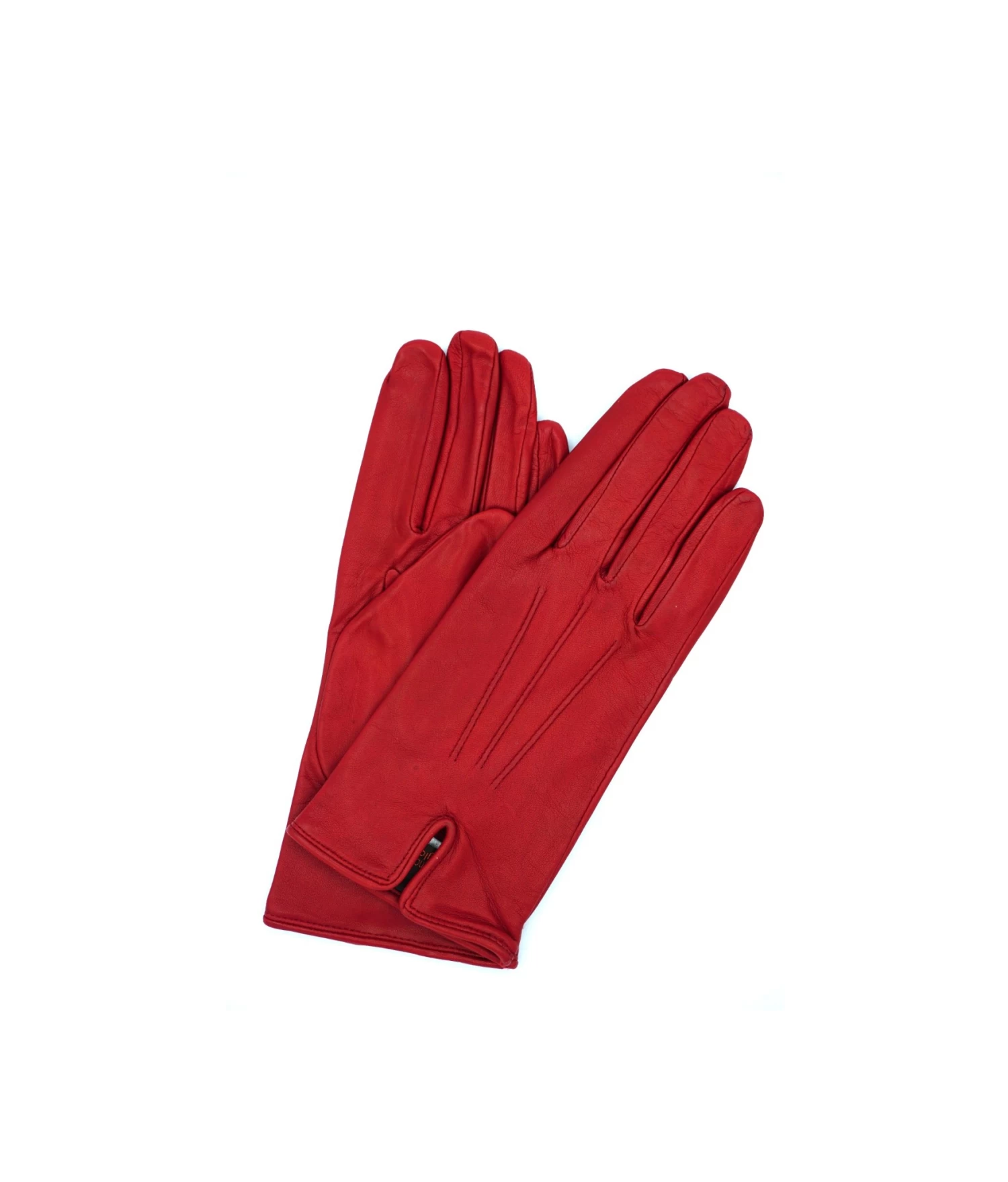 1949 Kid Leather Wrist Length Tashina Lined Red 3 1949 Kid Leather Wrist Length Tashina Lined Red