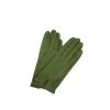 1949 Kid Leather Wrist Length Tashina Lined Green Olive -Sermoneta Gloves Sales 1949 kid leather wrist length tashina lined 85 silk 15 cashmere sermoneta gloves 1949 75