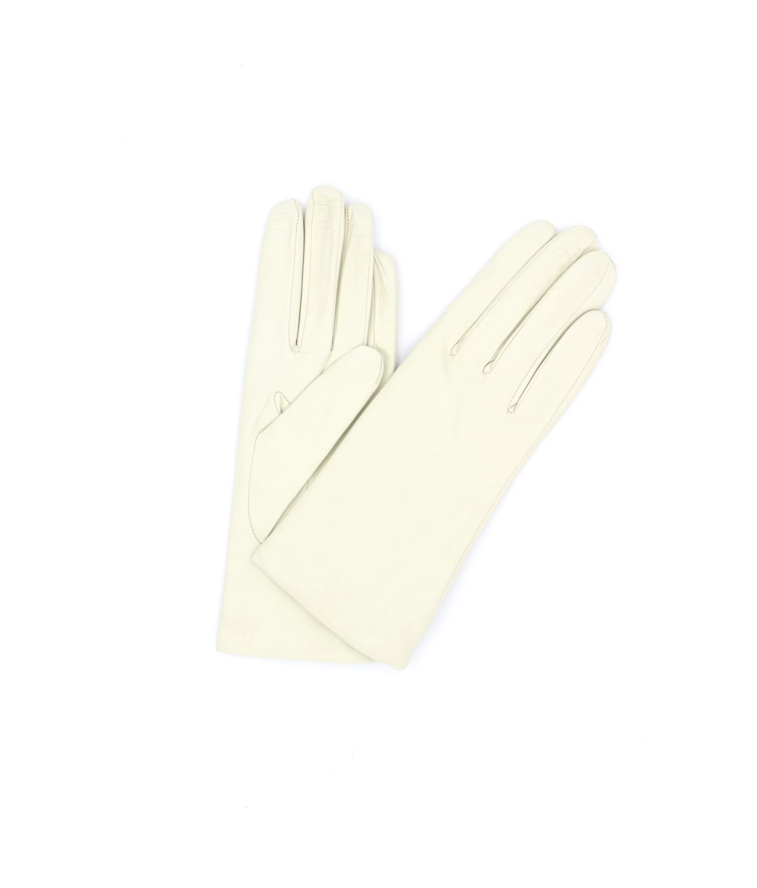 1011 Classic Kid Leather Gloves Cashmere Lined Cream 3 1011 Classic Kid Leather Gloves Cashmere Lined Cream