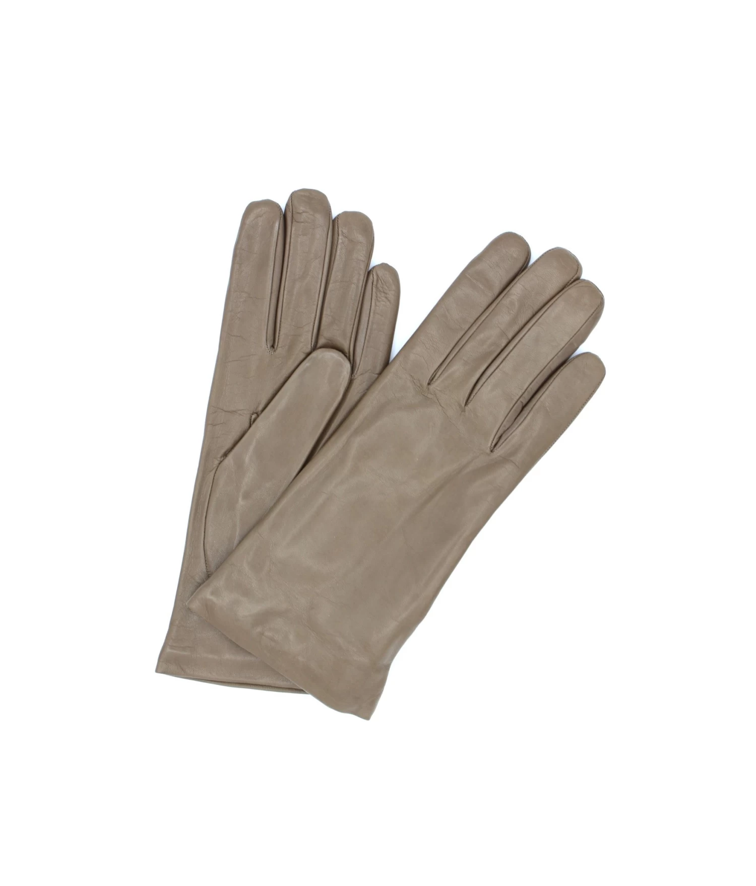 1011 Classic Kid Leather Gloves Cashmere Lined Mud 3 1011 Classic Kid Leather Gloves Cashmere Lined Mud