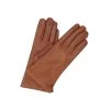 1011 Classic Kid Leather Gloves Cashmere Lined Cognac