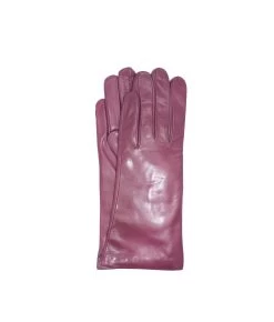 1011 Classic Kid Leather Gloves Cashmere Lined Dark Red