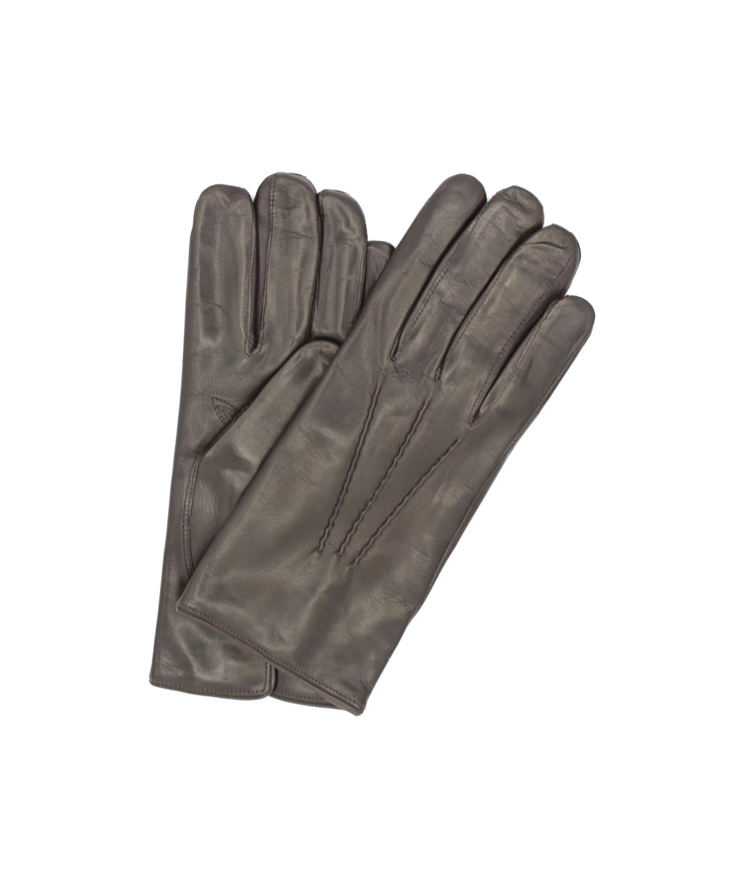 1294 Classic Kid Leather Man Gloves Cashmere Lined D.Brown 3 1294 Classic Kid Leather Man Gloves Cashmere Lined D.Brown