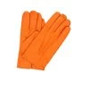 1294 Classic Kid Leather Man Gloves Cashmere Lined Orange
