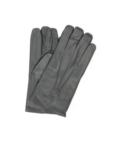 1294 Classic Kid Leather Man Gloves Cashmere Lined Dark Green