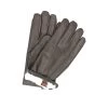 1296 Classic Kid Leather Gloves Rabbit Fur Lined D.Brown