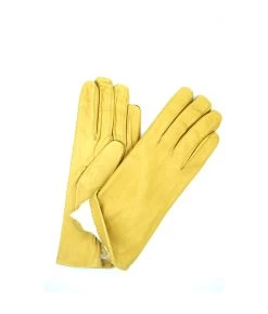 1022 Classic Leather Gloves Lined White Rabbit Cookie