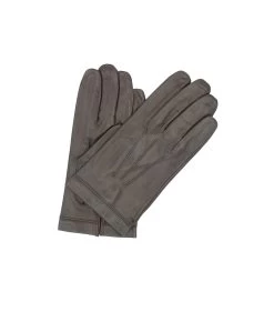 1292 Classic Kid Leather Gloves Silk Lined D.Brown
