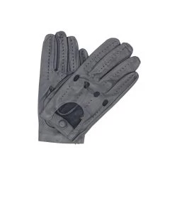 1307 Driving Kid Leather Full Finger Grey