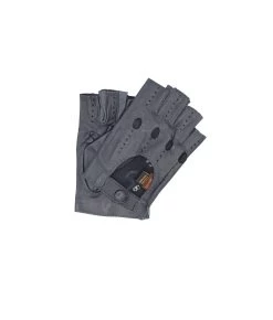 1304Driving Kid Leather Half-Finger Grey