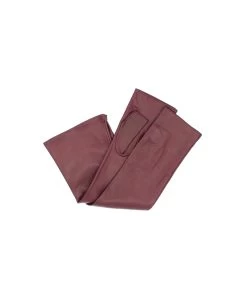 1185 Fingerless Kid Leather Gloves Silk Lined Bordeaux