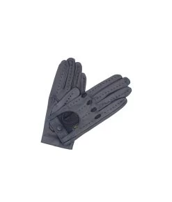 1028 Full Finger Kid Leather Driving Gloves Unlin. Navy