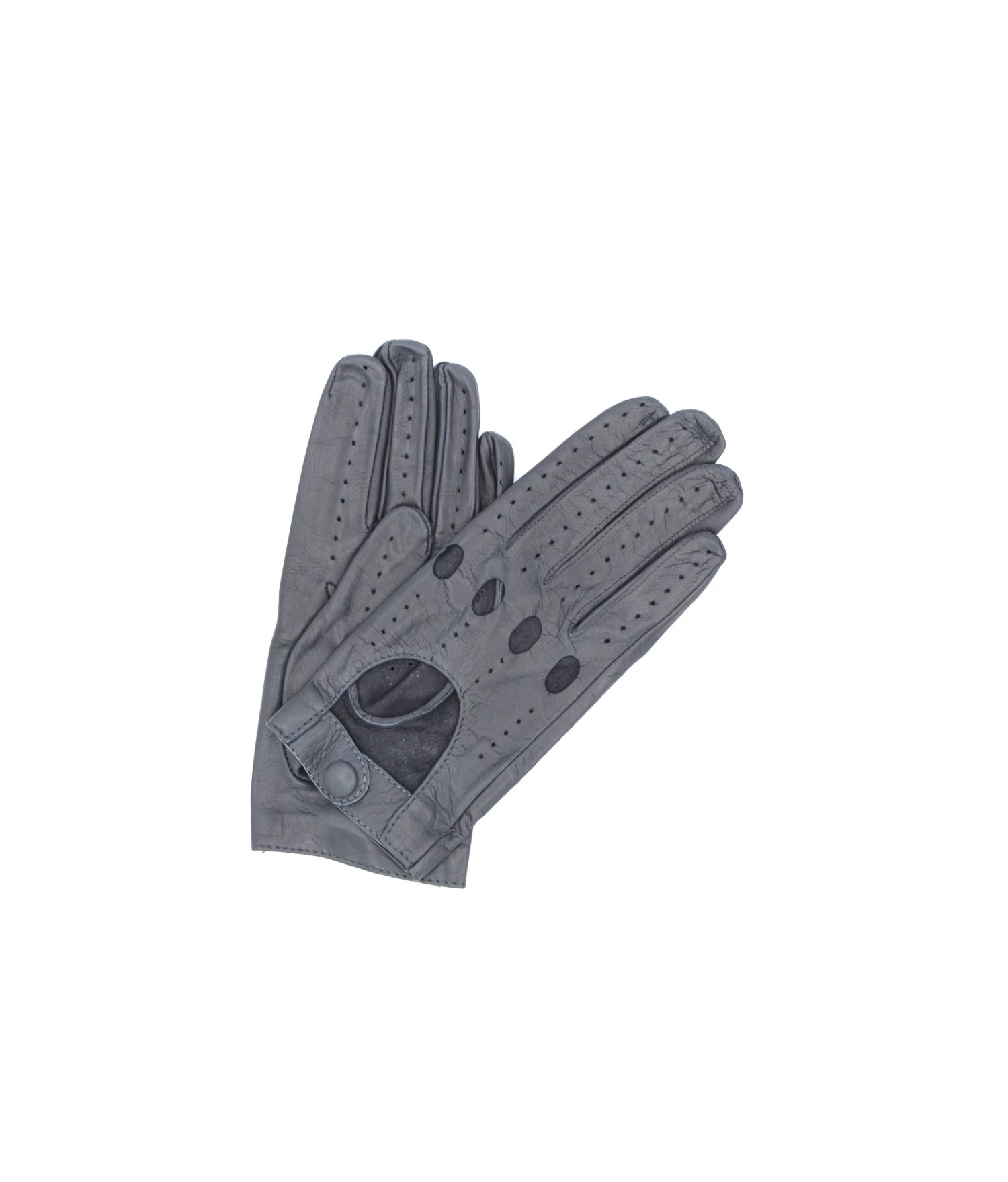 1028 Full Finger Kid Leather Driving Gloves Unlin. Dark Grey 3 1028 Full Finger Kid Leather Driving Gloves Unlin. Dark Grey