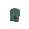 1029 Half Finger Kid Leather Driving Gloves Unlin. Dark Green