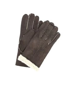 1297 Sheep Skin Man Gloves D.Brown