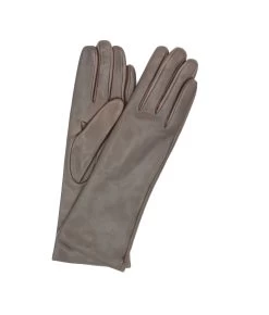 1012 Kid Leather Gloves Cashmere Lined D.Brown