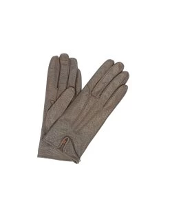 1922 Kid Leather Gloves Cashmere Lined Perf. Mink