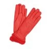 1036 Kid Leather Gloves Rabbit Fur Lined Red -Sermoneta Gloves Sales kid leather gloves rabbit fur lined with colored cuff sermoneta gloves 303 d 21