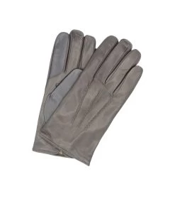 2016 Kid Leather Man Cashmere Lined Touch Screen Grey