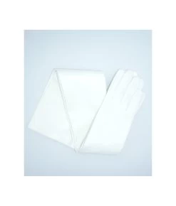 1009 Kid Leather Opera GlovesSilk Lined White