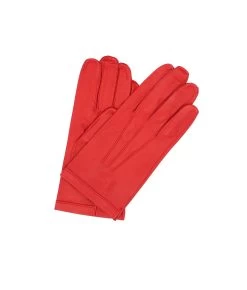 1290 Classic Kid Leather Gloves Unlined Red