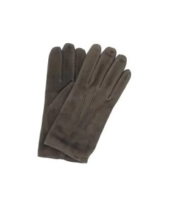 1298 Suede Gloves Cashmere Lined D.Brown